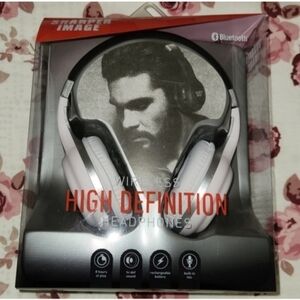 Sharper Image High Definition Bluetooth Headphones - Black and White
